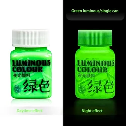 Fluorescent Acrylic Glow-in-the-Dark Paint for DIY Crafts and Wall Art (58ml) (Green)
