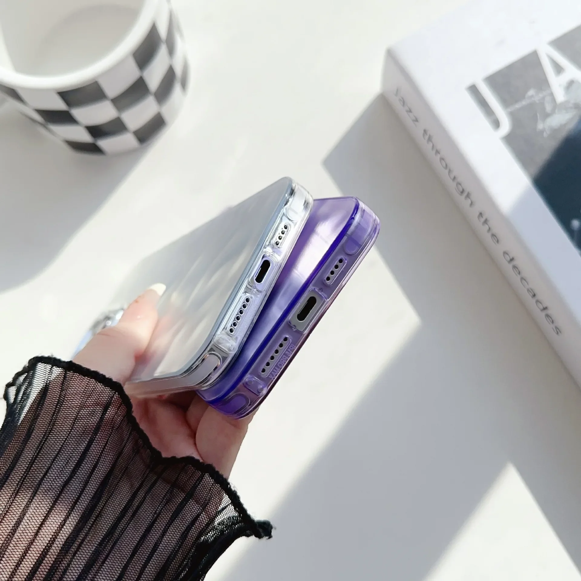 Luxury Matte 3D Water Wave Pattern Phone Case For iPhone 15 14 Plus 13 12 11 Pro Max Shockproof Metallic Glitter Protector Cover