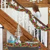 5M/16FT Christmas Tinsel Garland with LED Lights Christmas Tree Decoration Garland Christmas Tree Ornaments with Led Lights 3