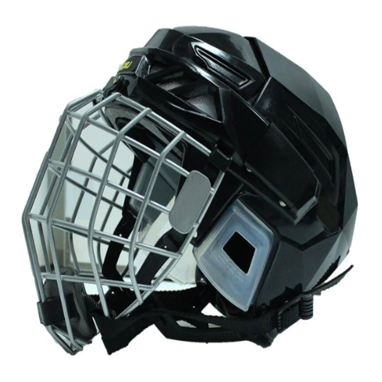 Hockey Helmet Ice Skate Helmet Ice Hockey Helmet Black Adjustable Hockey Gear Roller Skating Helmet for Dryland Hockey Match Hockey Helmet Ice Skate Helmet Ice Hockey Helmet Black Adjustable Hockey Gear Roller Skating Helmet for Dryland Hockey Match