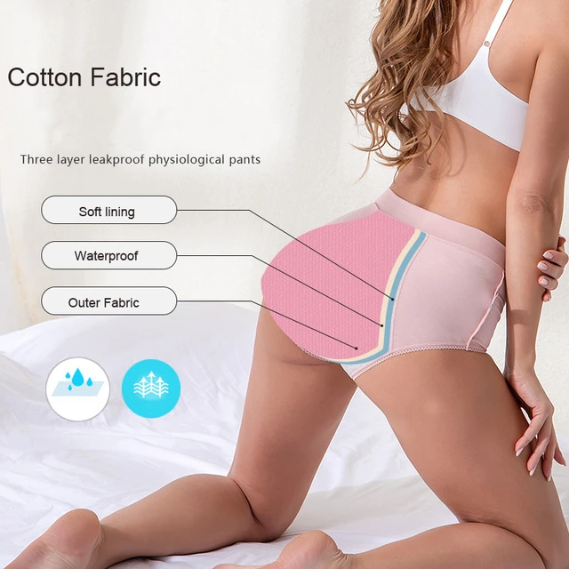 LeakProof Period Panties Elastic Cotton Menstrual Panties Plus