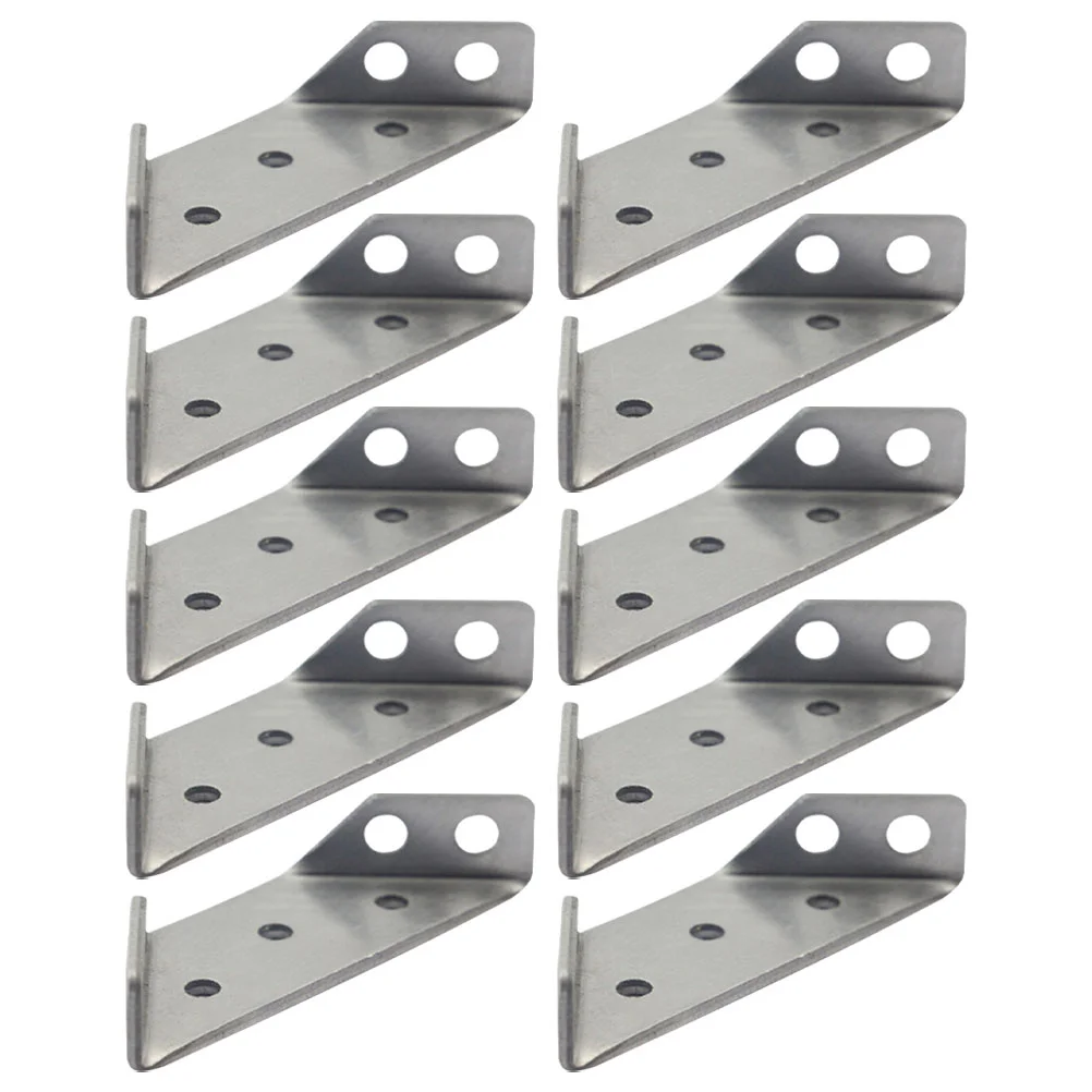 

10pcs Trapezoid Angle Brackets Corner Braces Joint Fasteners Furniture Hardwares