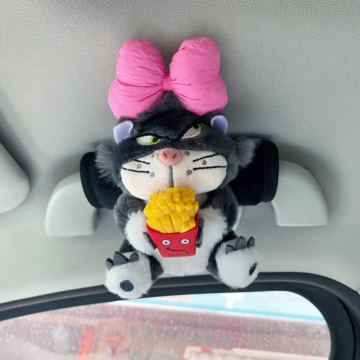 Cartoon Cute Lucifer Car Handle Protector Sleeve Universal Girls' Car Interior Decoration Supplies Roof Handle Sleeve