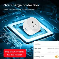 Tuya WiFi Smart Plug US Standard 20/10A Smart Home WiFi Outlet Works with Alexa Google Home,Remote Control Your Home Appliances 5