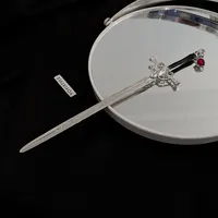 Sword Hairpin Headdress For Women Girls Chinese Style Vintage Hair Sticks DIY Hairstyle Ponytail Holder Hair Accessories Jewelry 4