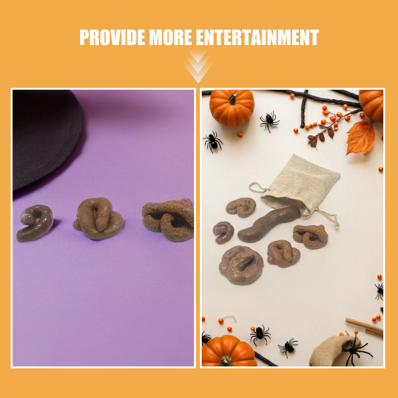 6개입 가벼운 가짜 똥 장난 소품 재미있는 파티 장난 꾸러기 할로윈 만우절 가짜 똥 장난감 재미있는 소품 장난감