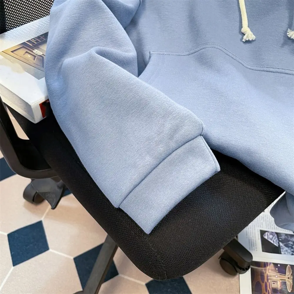 Aesthetic Long Sleeve Fleece Shark Hoodies Drawstring Top Coat Hooded Sweatshirts Loose Pullover Shark Hat Sweater Women Man