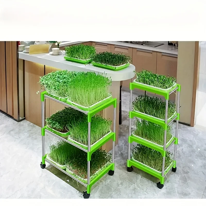 Plastic Sprouter Tray Grow Nursery Pots Vegetable Soilless Nursery Trays for Sprout Hydroponic Tray Garden Potted