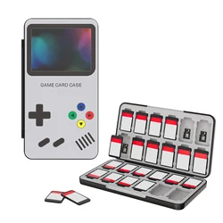 Portable Game Storage Case with 24 Slots (Black)