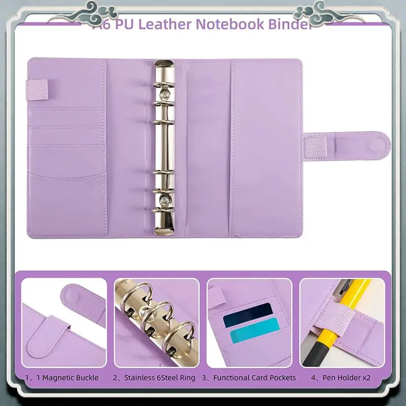 예산 관리용 ABIJ-2X 현금 봉투, A6 예산 바인더, 바인더 포켓, 비용 예산 시트, 돈 폴더 지갑 정리함