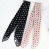 65*65cm Summer Fashion Chiffon polka Dot Scarf Ladies Head Neck square Scarf Shawls Female HAir Ties Bands Neckerchief Shawls 5