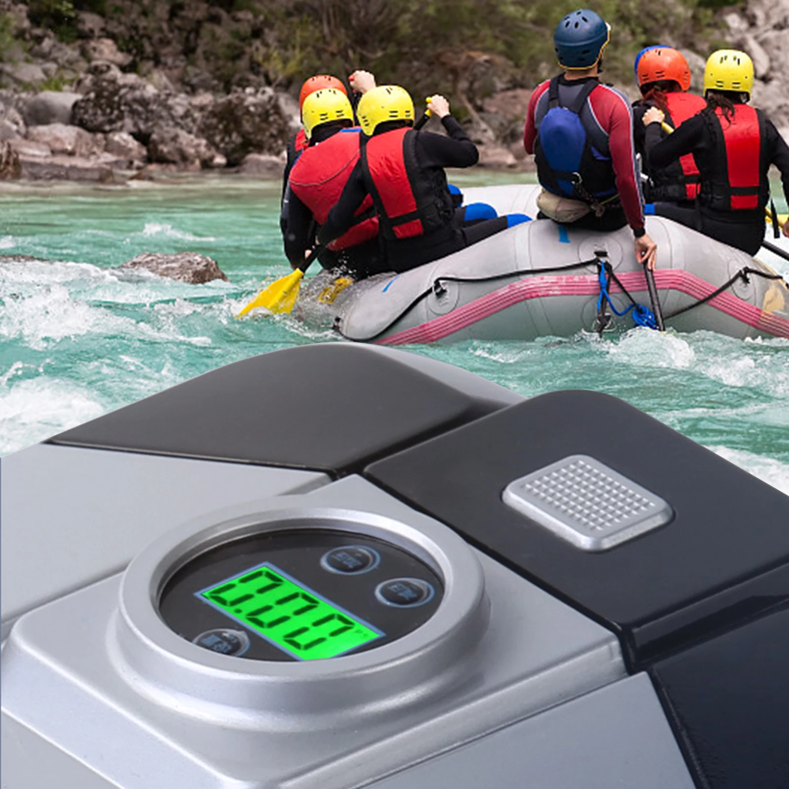 Inflatable Pump Electric Air Mattress Camping Pump Portable Quick Filling For Car Home Use EU Plug