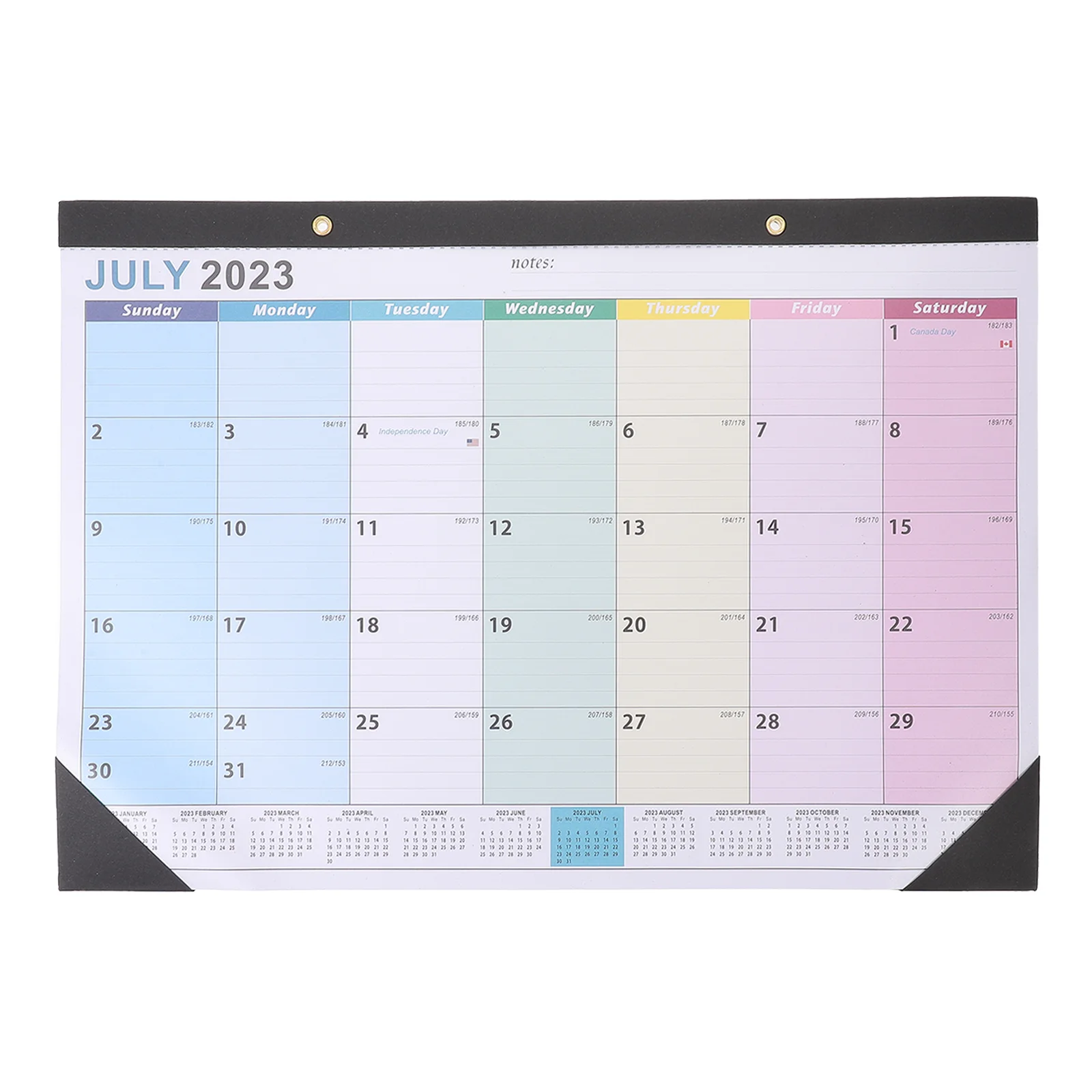 

18 Month Calendar Simple Desk Office English Hanging Months Monthly 2023-2024 Wall Decor Decorative Household Home