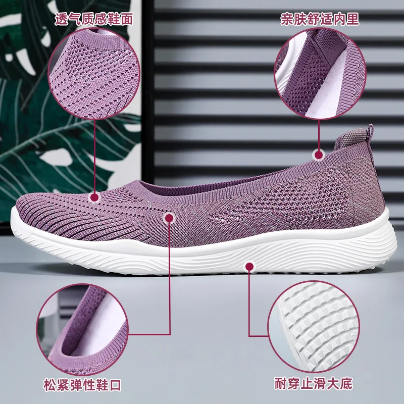 Sneakers Shoes Women Running Summer Mesh Breathable Walking Shoe Non-slip Handmade Weave Lightweight Ladies Flats Casual Shoes