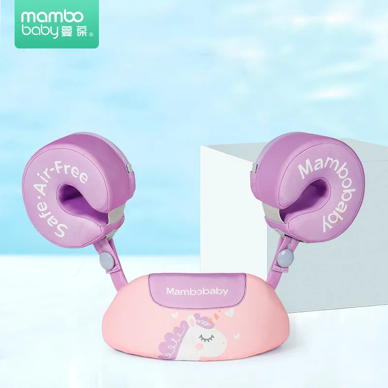 Mambobaby Baby Swimming Floats Swim Trainer Float Swimming Ring Aid Vest With Arm Wings Non-Inflatable Buoy For Beach Pool baby float