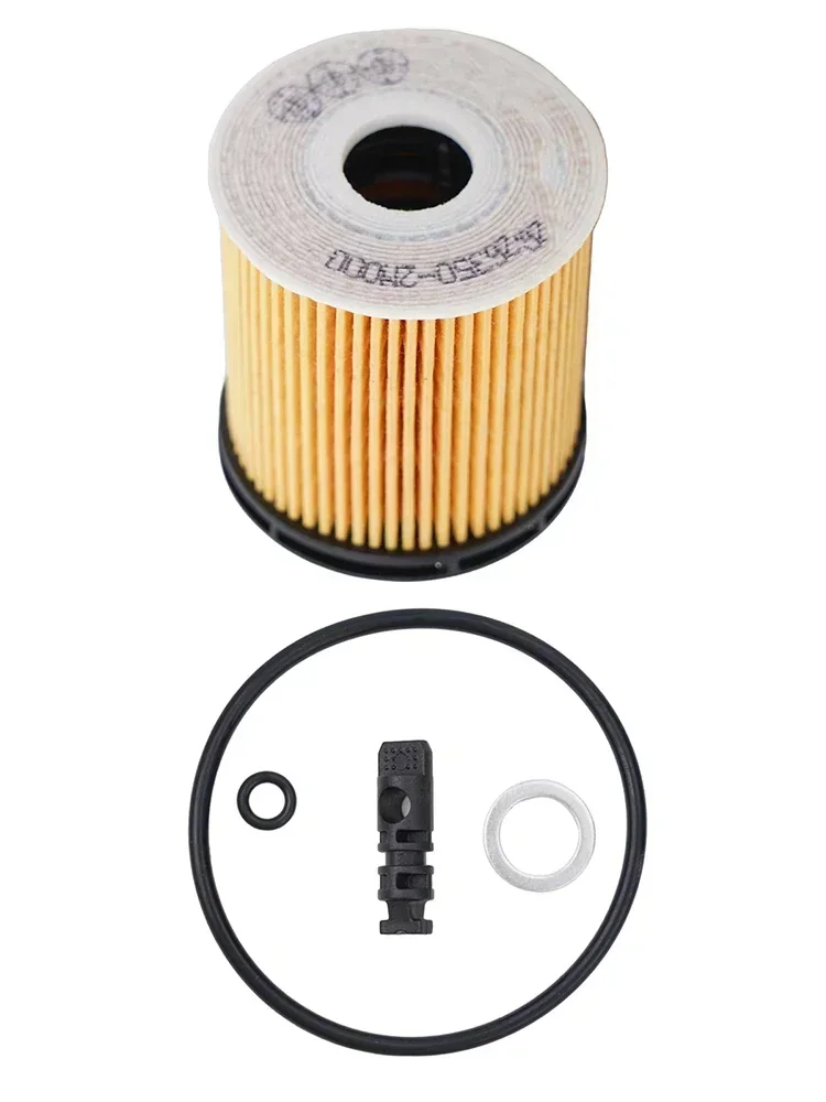 Car Oil Filter Kit For Kia For 1.6L Engine Oil Filter Kit 26350-2M000 263502M000 Car Engine Accessories