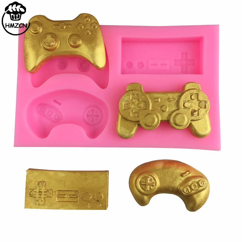 Molde de silicone 1 pc controlador gamepad jogo menino presente molde  açúcar ofício fondant bolo decoração molde animal ferramenta de cozimento -  AliExpress