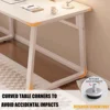Computer Desk Modern Simple Style Desk for Home Office, 39.3 inch White Small Writing Table Study Corner Work Desk for Bedroom 5