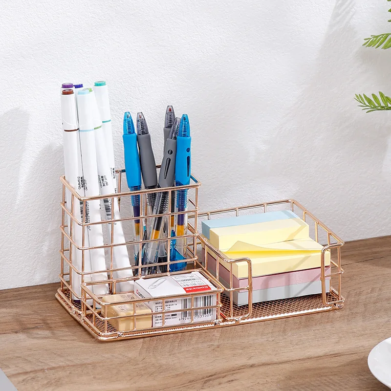 

Creative Student Desktop Organizer Office Study Stationery Cosmetics Large Capacity Shelf Multifunctional Pencil Storage Box