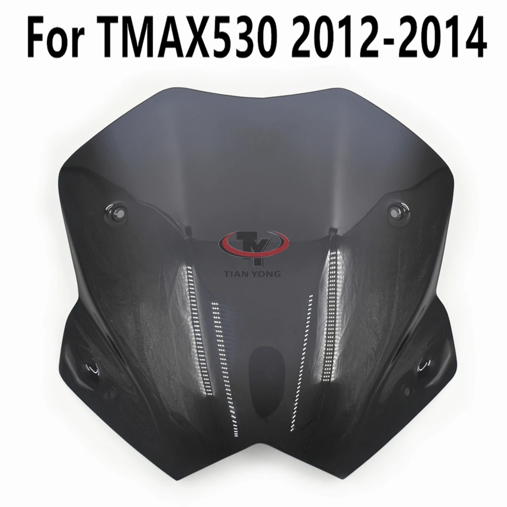 Abdeckung Windschild Vorne Yamaha Tmax T-Max 530 2012 2014 Schwarz Matt Lack