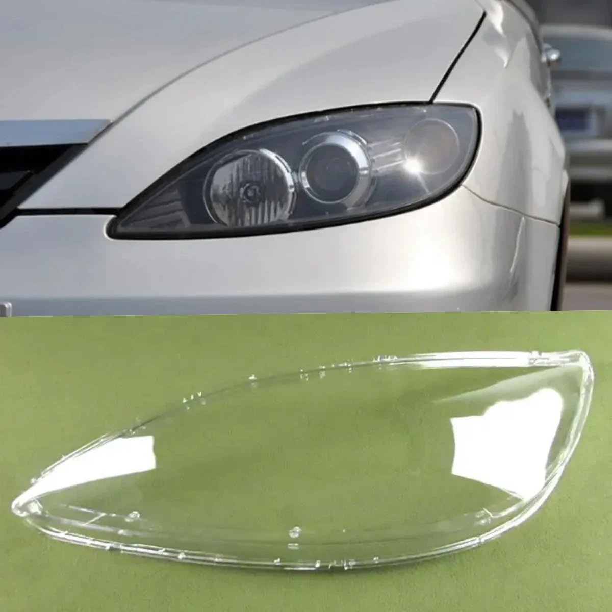 

For Haima 3 Front Headlamps Cover Transparent Headlight Lampcover Shell Lens Plexiglass Replace The Original Lampshade 2007-2010