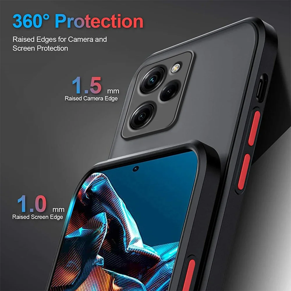 Matte Armor Shockproof Bumper Phone Case