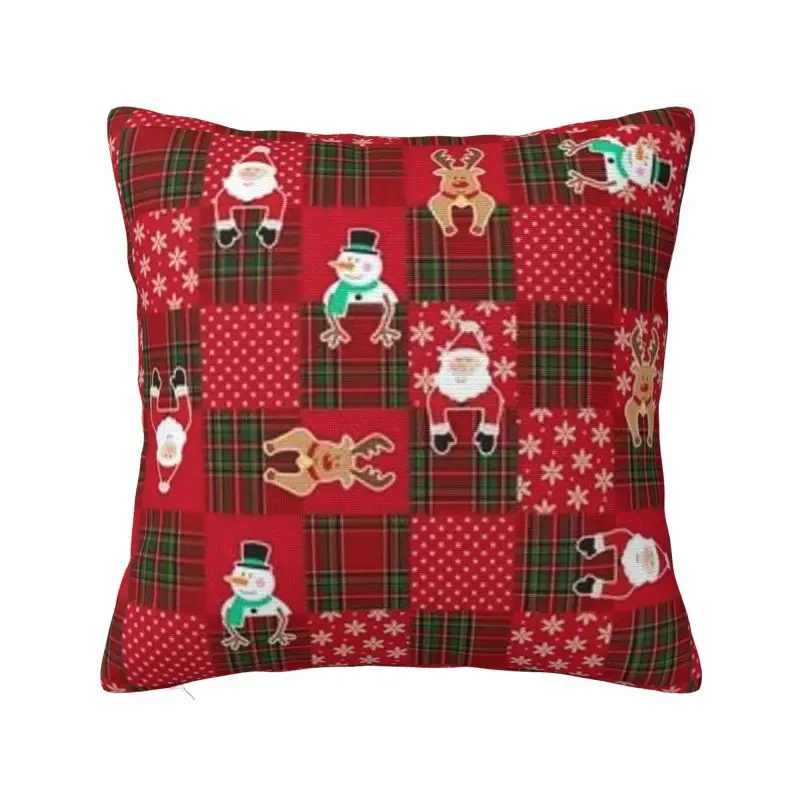 

Modern Christmas New Year Cushion Cover for Sofa Polyester Snowman Gnome Pillow Case Bedroom Decoration