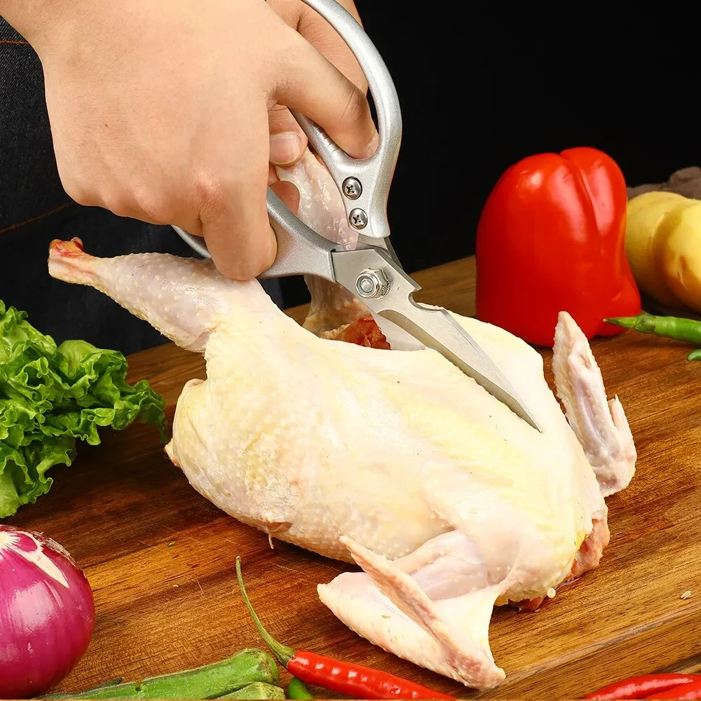 Kitchen Accessories Scissors Stainless Steal Sharp Multi Function Tool Food Scissor For Chicken Vegetable Barbecue Meat Fish - 2