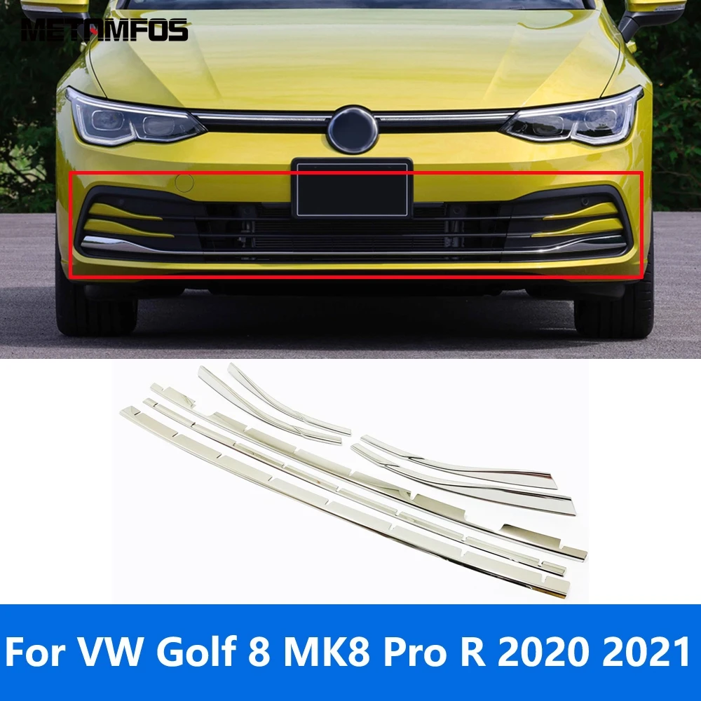 

Автомобильные аксессуары для Volkswagen VW Golf 8 MK8 Pro R 2020 2021 внешний передний бампер решетка гоночный гриль полоса крышка молдинг отделка