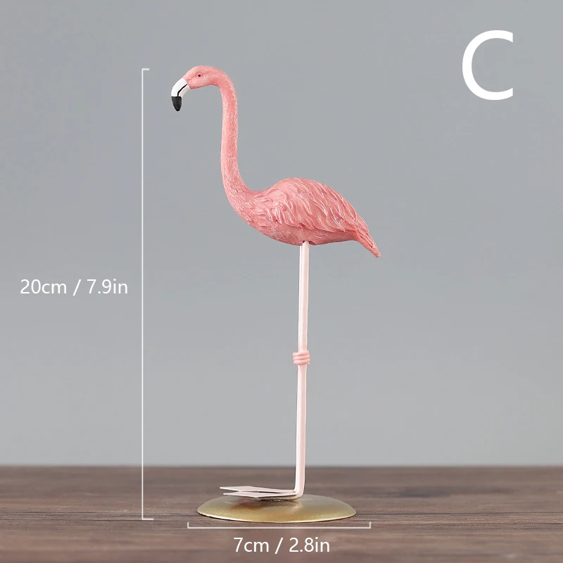 Pink Flamingo Car Decor - Resin Ornament With Blinking Eyes & Moveable Wings For Dashboard Or Home