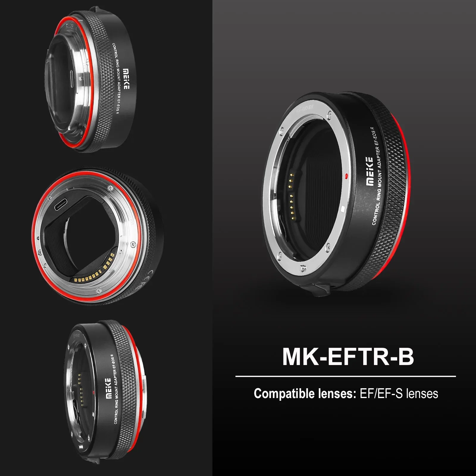 Meike MK-EFTR-B Lens Mount Adapter Ring for EF/EF-S Lens to