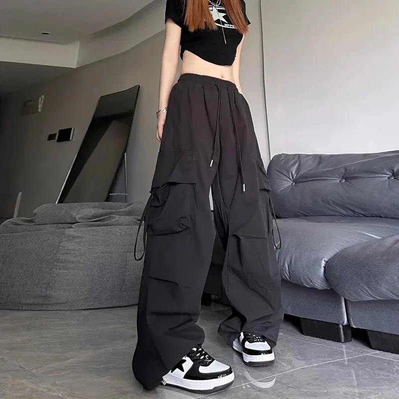 2023 New Workwear Pants Men's Women's Spring Autumn Loose and Slim Wide Leg Casual American Quick Dried Straight Leg Leggings