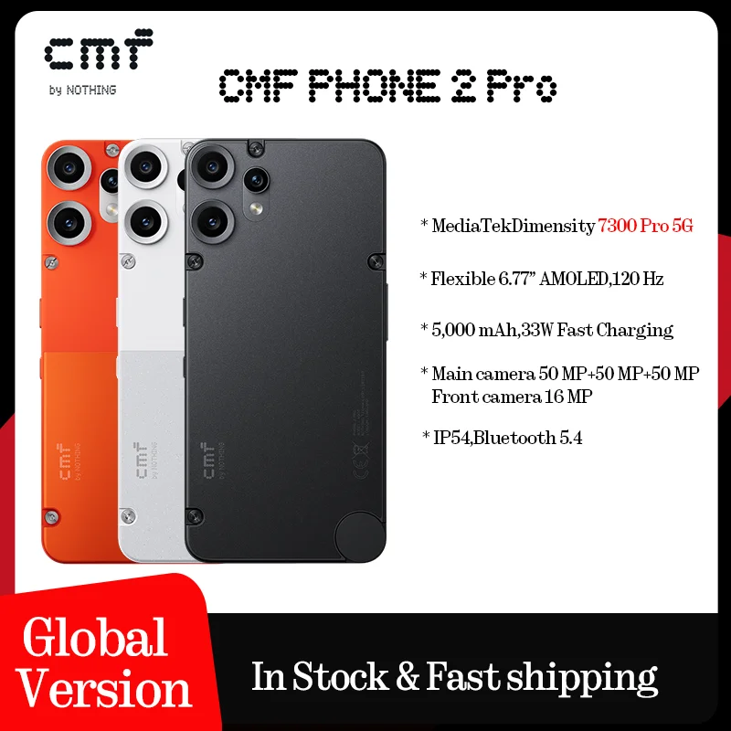 CMF Phone 2 Pro グローバル版 MediaTek Dimensity 7300 Pro 5G