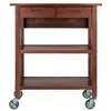 Wood Jonathan Drop Leaf Kitchen Utility Cart, 2