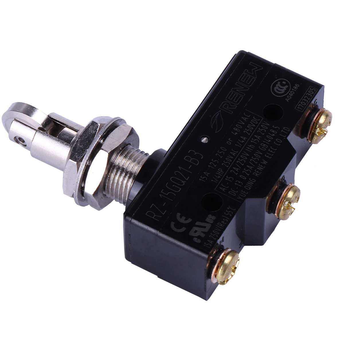 The back of JIVTO Mico switch Panel Mount Cross Roller Plunger Type