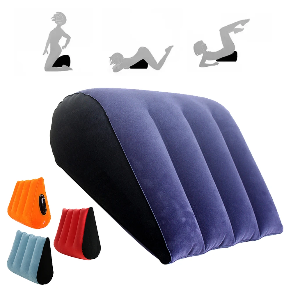 Sex toys Inflatable Wedge Pillow Love Intercourse Cushion 18 Adult Sexuality Position Couple Body Support Cushion Air Triangular Pillow