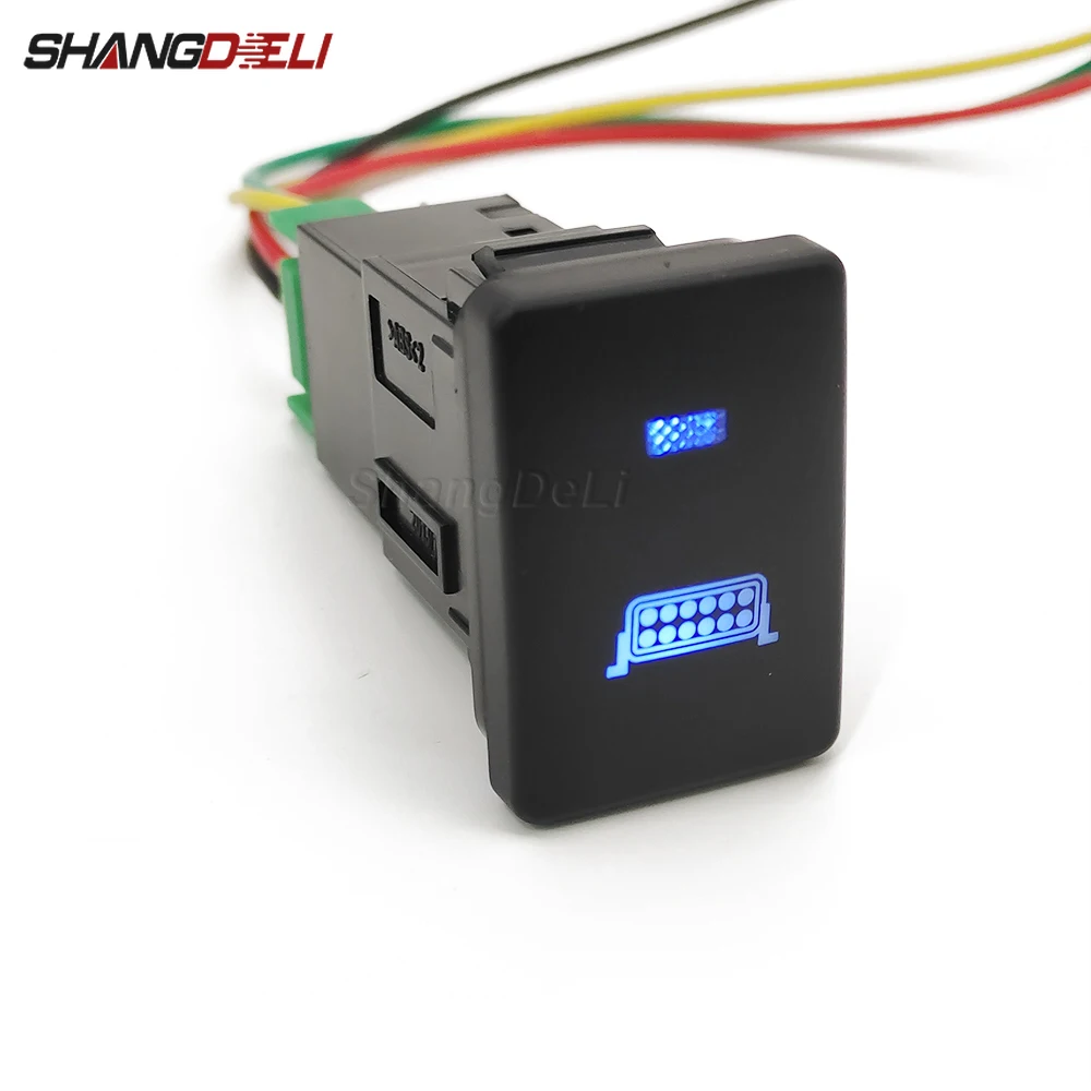Car Driving Lamp Blue LED Light Bar Power On Off Control Switch for