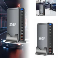 800W GaN 10 Ports Fast Charging Station Adapters USB C Dual 140W PD3.1 Desktop Charger for Multiple Devices Laptop Wall Charger - Image 3
