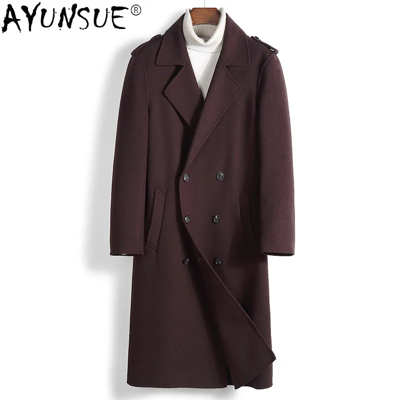 

Men's Double-sided Wool Jackets for Men Clothing Korean Style Coat Male Autumn Jacket Mens 2024 Chaquetas Hombre LXR941