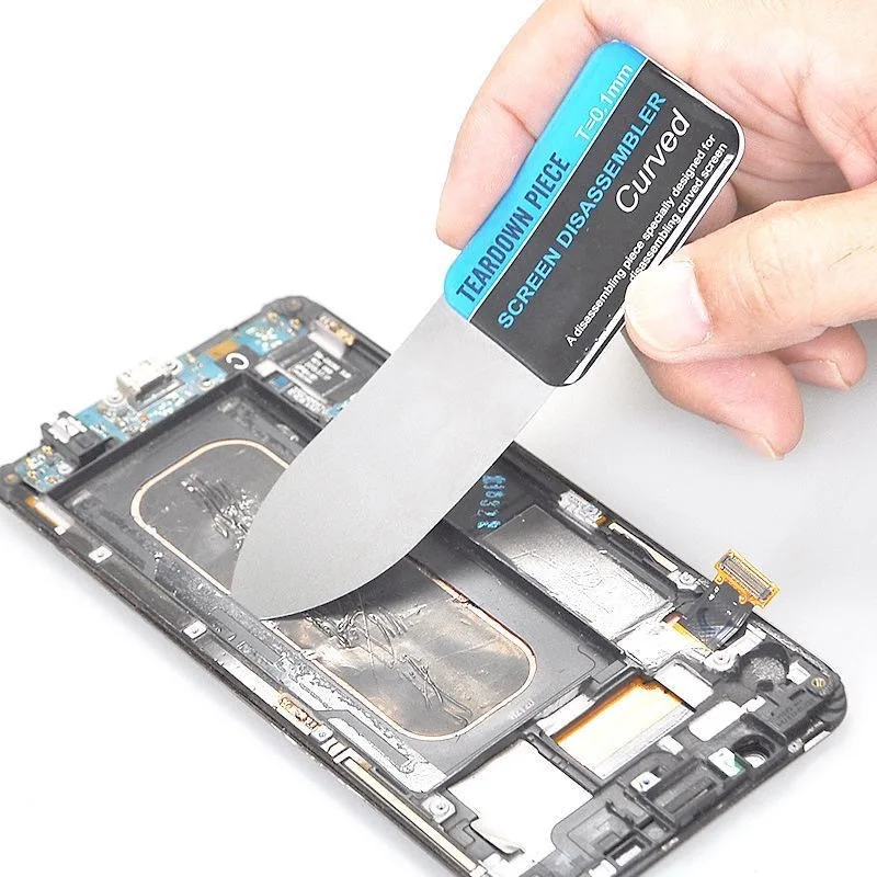

1/5/10PCS Mobile Phone Curved LCD Screen Spudger Opening Pry Card Tools Ultra Thin Flexible Mobile Phone Disassemble Steel Metal