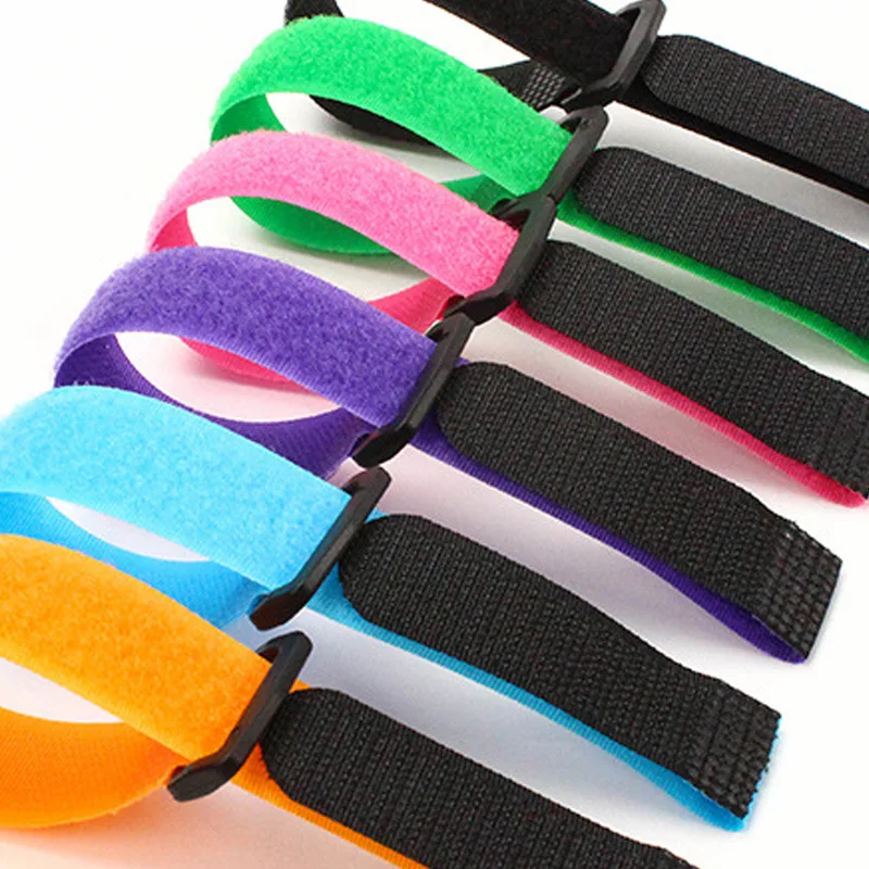 10-Piece Set of Reusable Nylon Cable Ties with Reverse Buckle