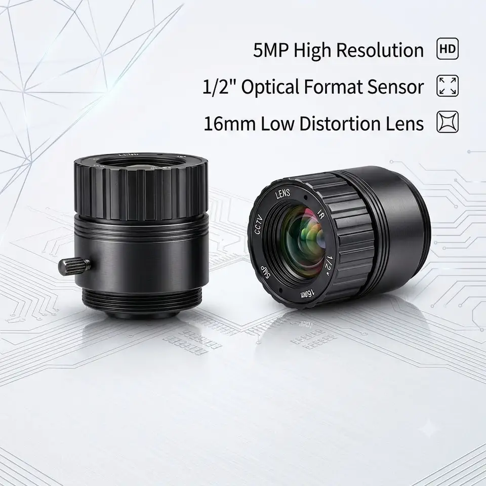 5MP CS Mount CCTV Lens 2.1mm 2.8mm 4mm 6mm 8mm 12mm 16mm 25mm Fixed Focal 650nm IR Filter Day Night Vision Security Camera Optic image 3