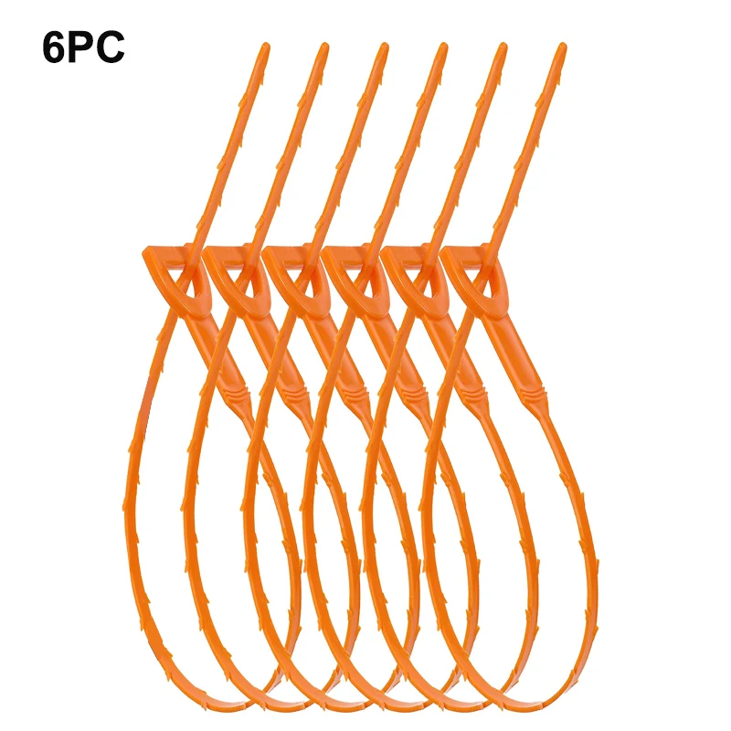 Drain Clog Remover Tool, 6 Pack Drain Hair Clog Remover Tool, 24 Inch Drain Cleaner Tool For - View #9
