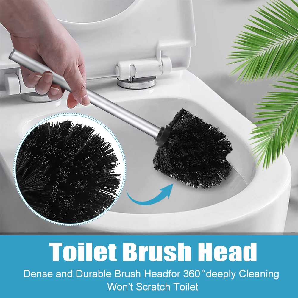 2PCS Universal Holder Cleaning Tool Replacement Parts Toilet Brush Head Bathroom bathroom accessories,toilet brush set