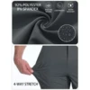 TACVASEN Golf Pants Men Stretch Lightweight Quick Dry Work Pants Waterproof Flat Front Dress Pants with 5 Pockets 30"/32"/34" 5