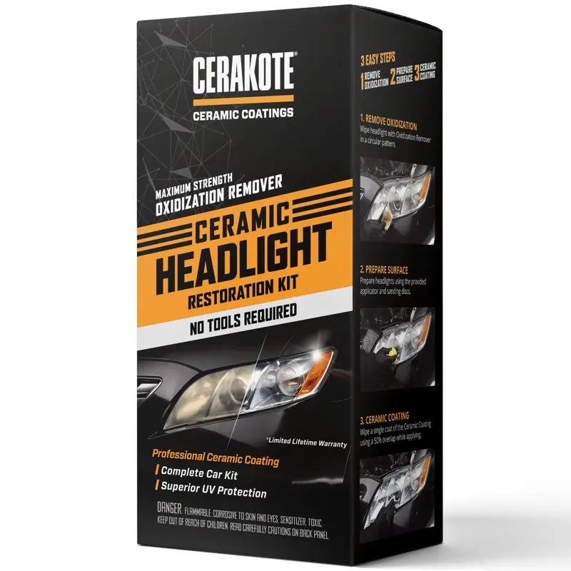 

Ceramic Headlight Restoration Kit - Maximum Strength Oxidation Remover Beeswax Cera reparadora madera blanca