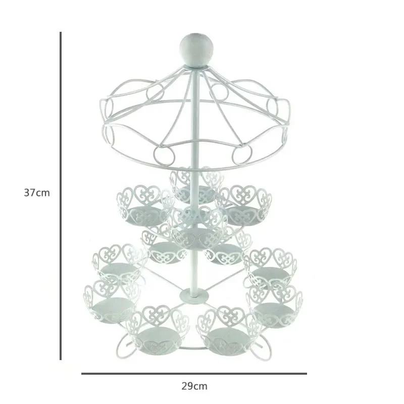 Wedding White Table Cake Cupcake Dessert Display Tray Party Decor Cake Stands for Kids Birthday Party Decorating Bakeware