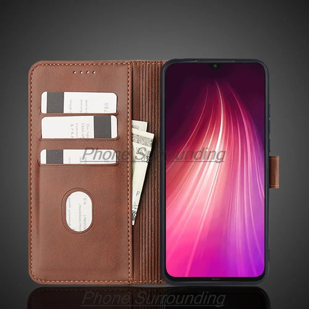 Luxurious Leather Wallet Flip Phone Case - Premium Protective Holster Cover