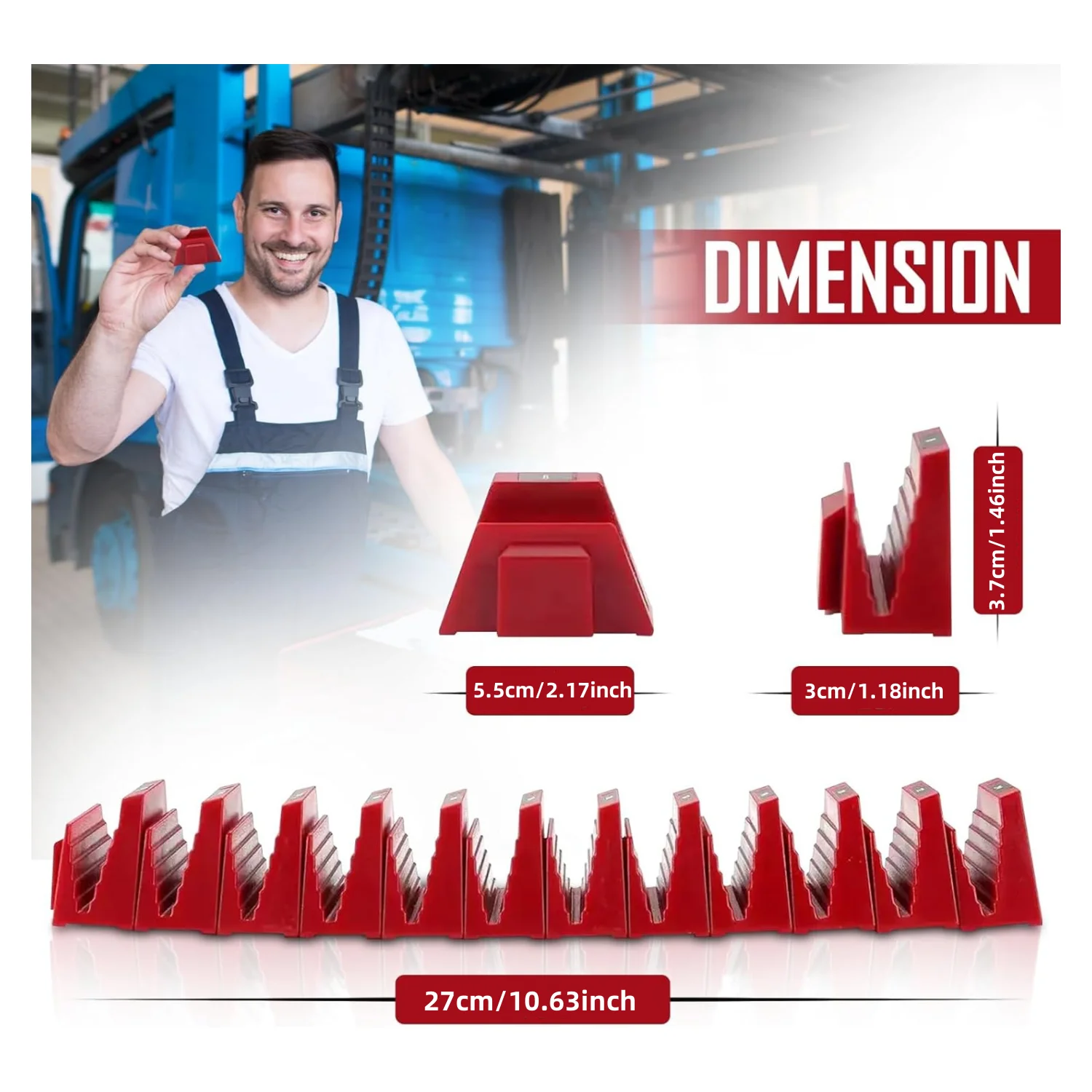 12PCS Magnetic Modular Wrench Organizers for Tool Drawers - Customizable Magnet Tool Storage Holder for Tool Box Organization