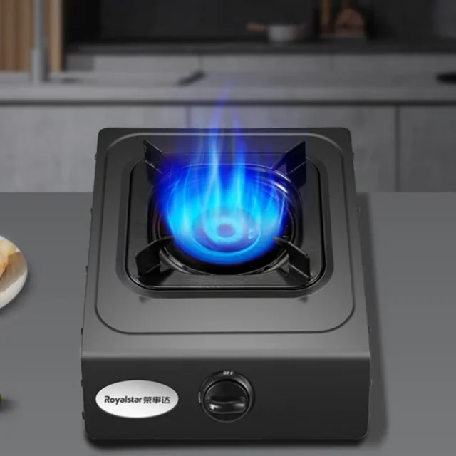 Stainless Steel Gas Cooktop with Thickened Gas Stove Head for Household Kitchen, Single Burner Gas Stove